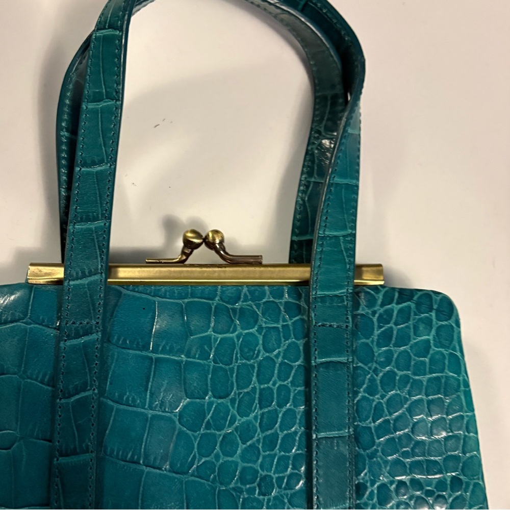 Club Monaco Genuine Leather Kisslock Mini Bag - Picture 2 of 6